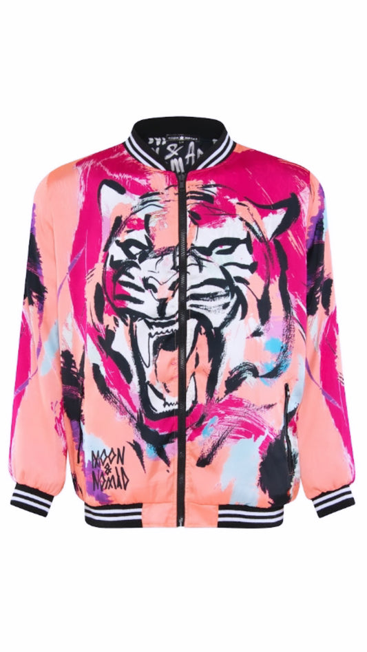 Pink Tiger Bomber Jacket